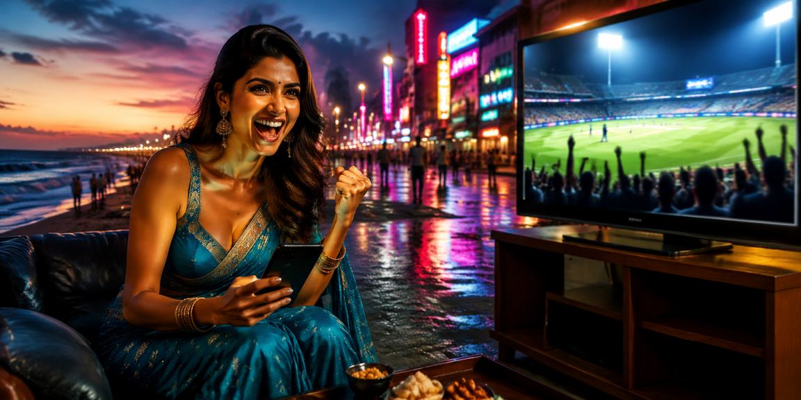 Sports betting fan enjoying cricket markets in Chennai