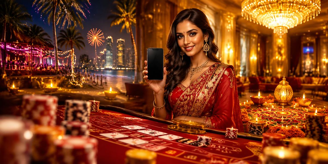 Diwali baccarat game scene in Goa